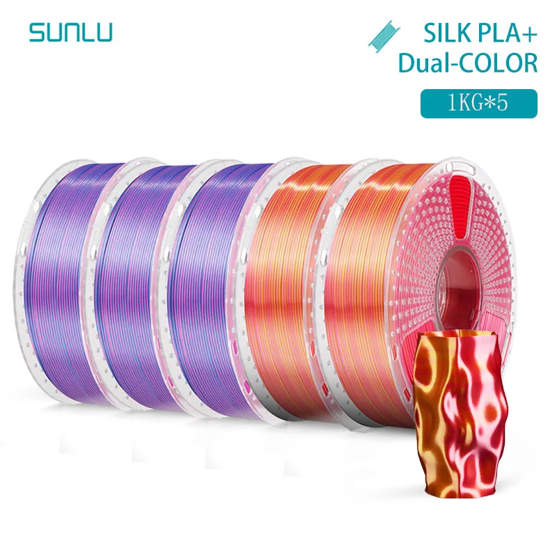 Filament SUNLU PLA  Dwukolorowy Jedwabny (DUAL SILK)