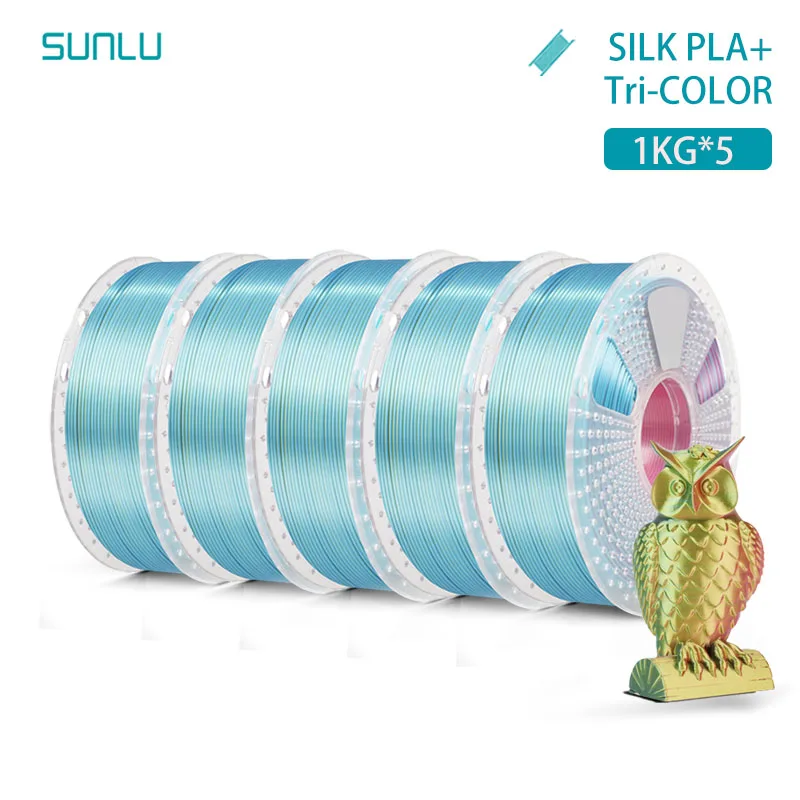 Filament SUNLU PLA  Trójkolorowy Jedwabny (TRIPLE SILK)