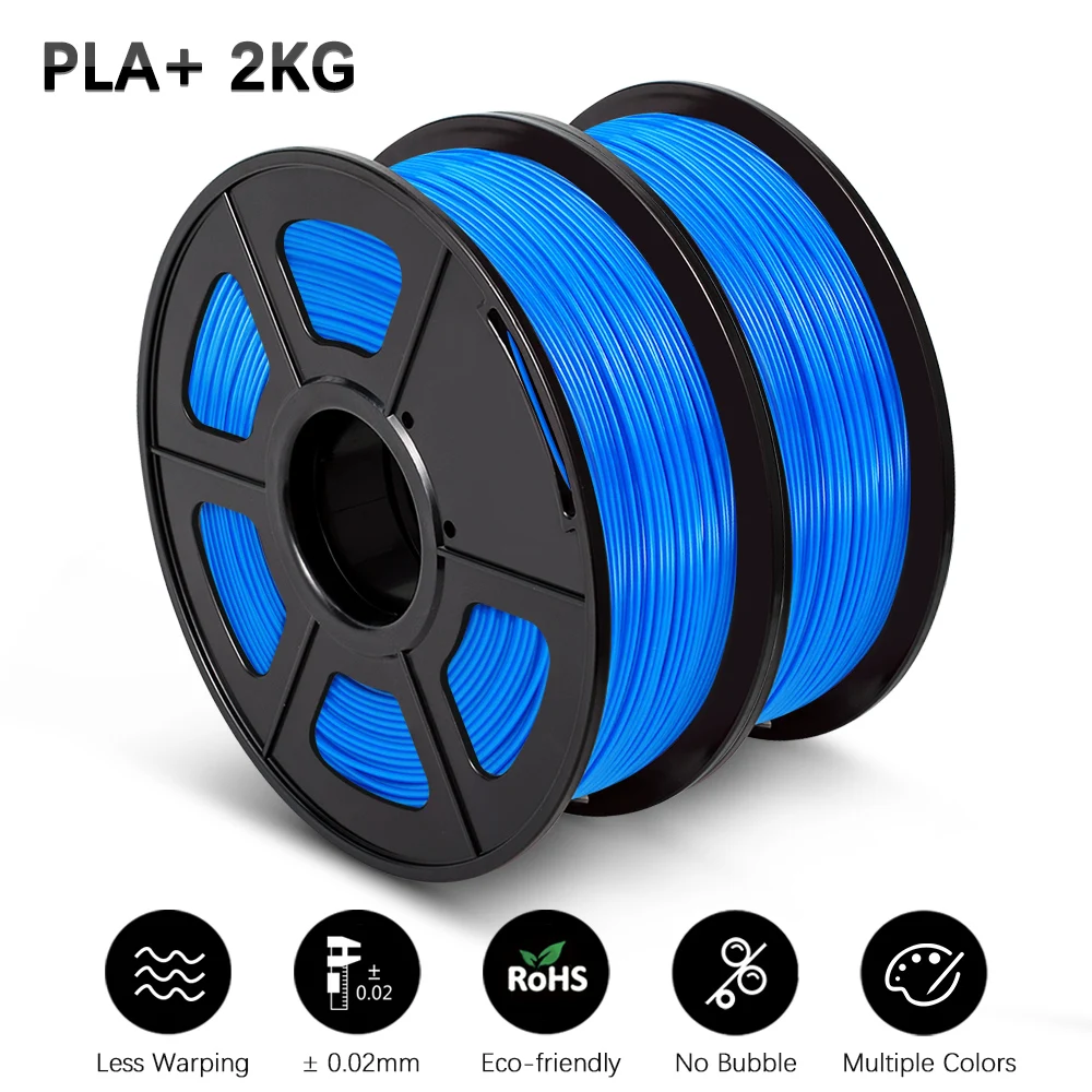 Filament SUNLU PLA Plus Niebieski (BLUE)