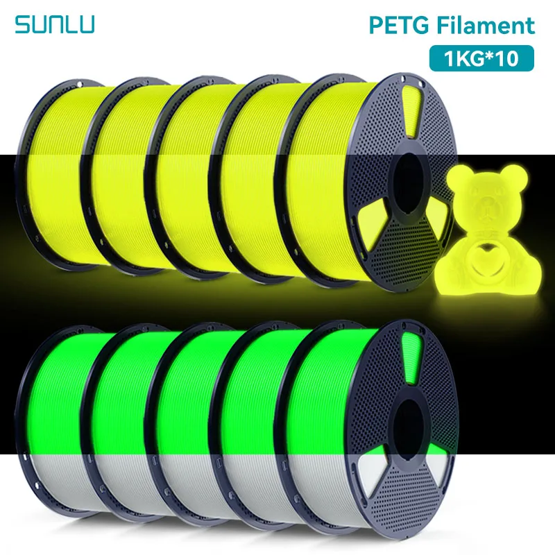 Filament SUNLU PETG  Świecący w ciemności (GLOW)
