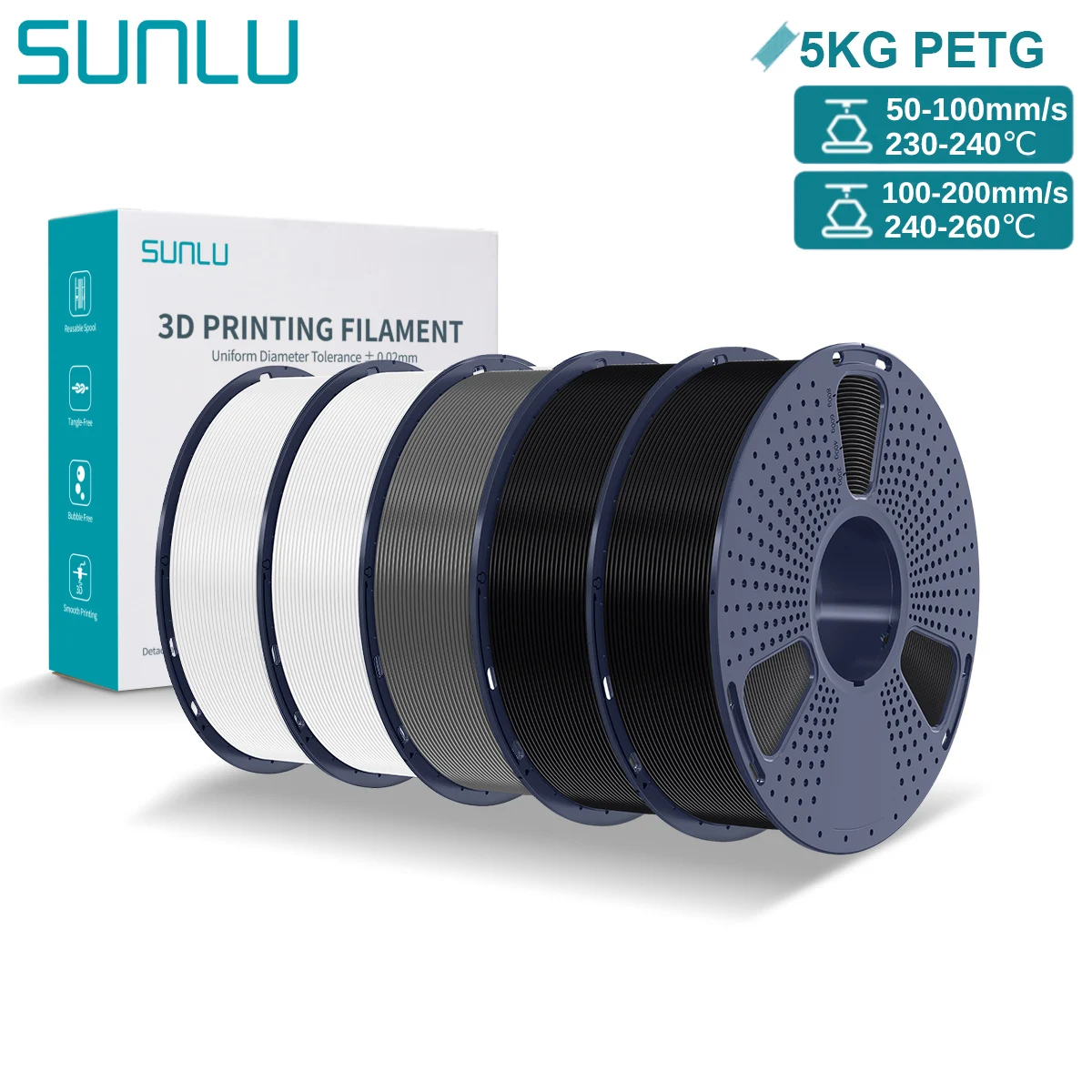 Filament SUNLU PETG Plus 