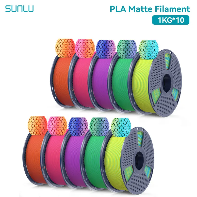Filament SUNLU PLA Żółty Dwukolorowy Matowy (YELLOW DUAL MATTE)