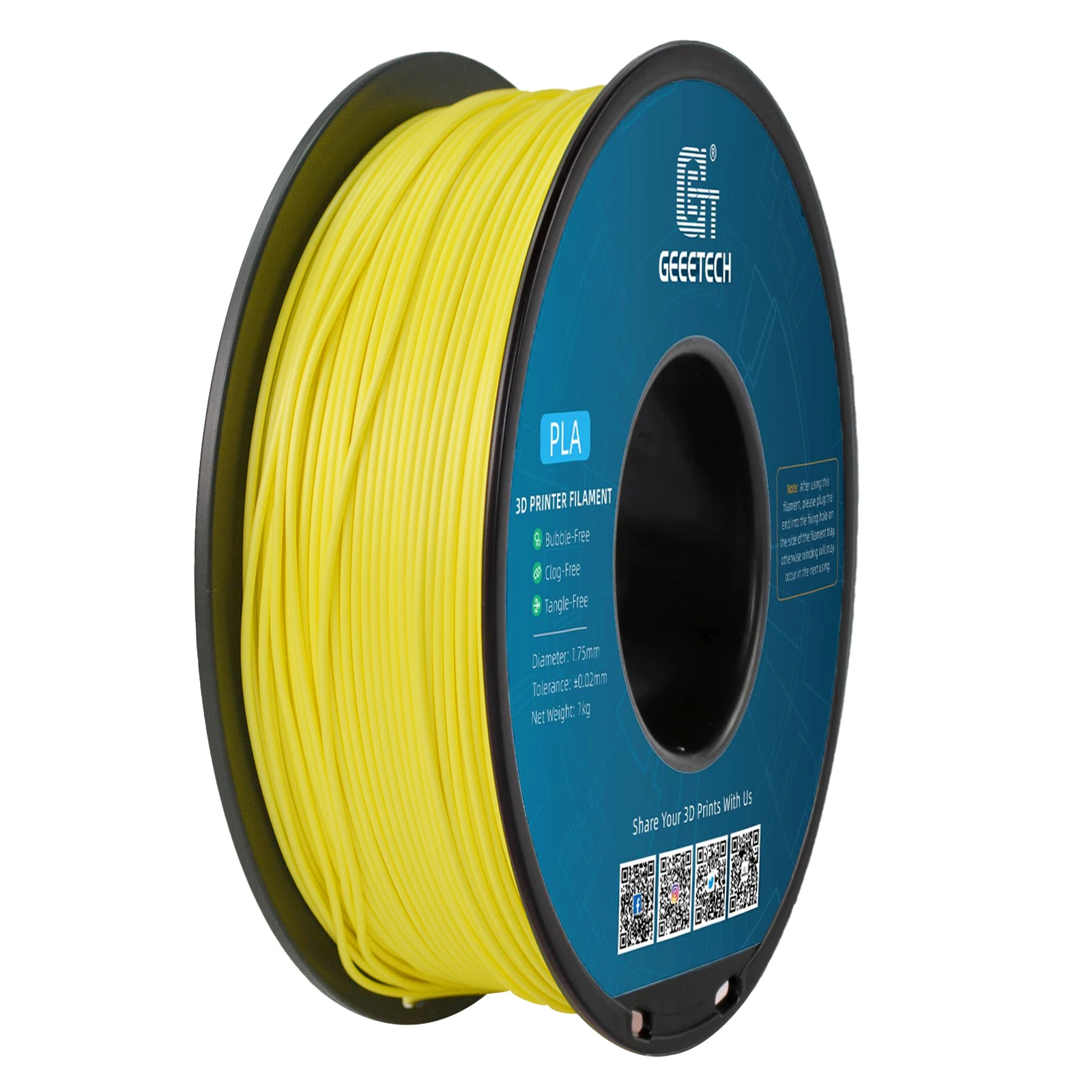 Filament GEEETECH PLA Żółty (YELLOW)