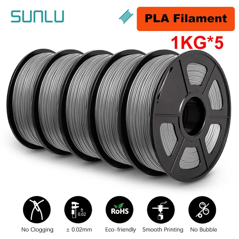 Filament SUNLU PLA Plus Szary (GRAY)