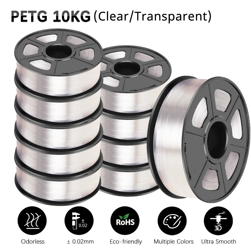 Filament SUNLU PETG Naturalny Przezroczysty (NATURAL TRANSPARENT)
