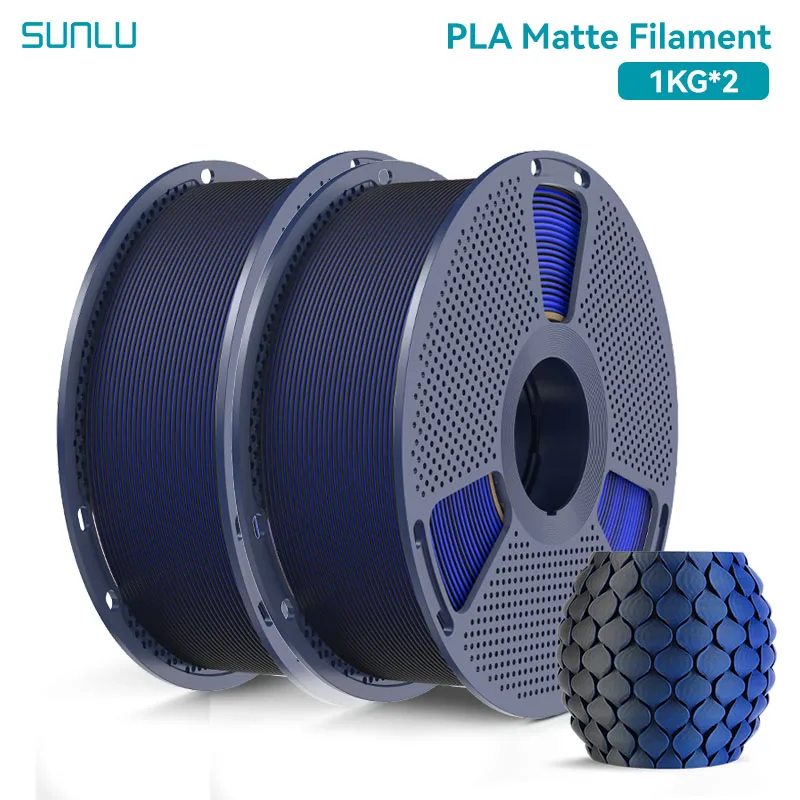 Filament SUNLU PLA Niebieski Dwukolorowy Matowy (BLUE DUAL MATTE)
