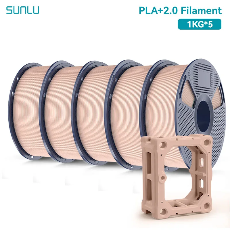 Filament SUNLU PLA Plus Brązowy (BROWN)