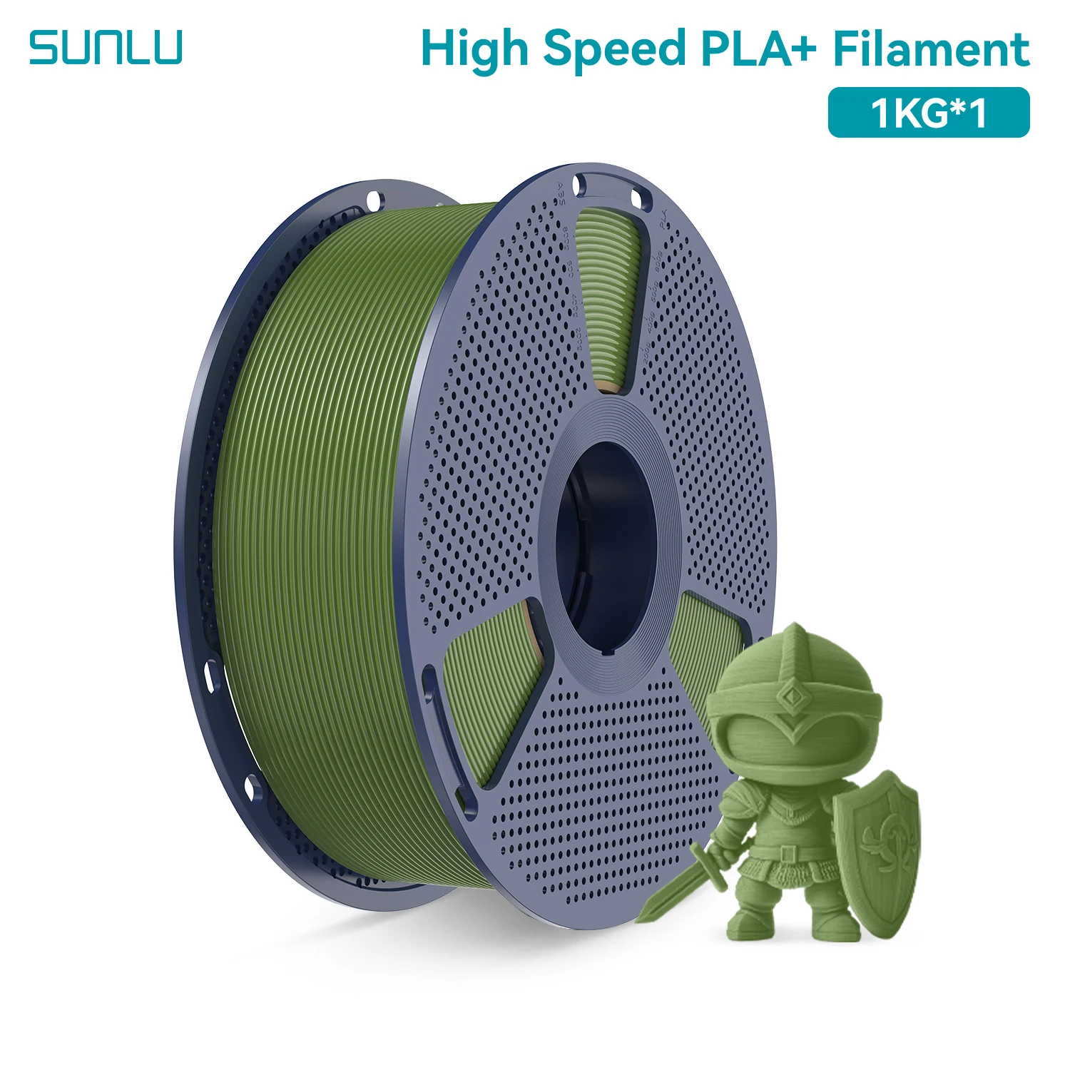Filament SUNLU PLA Plus High-Speed Zielony (GREEN)