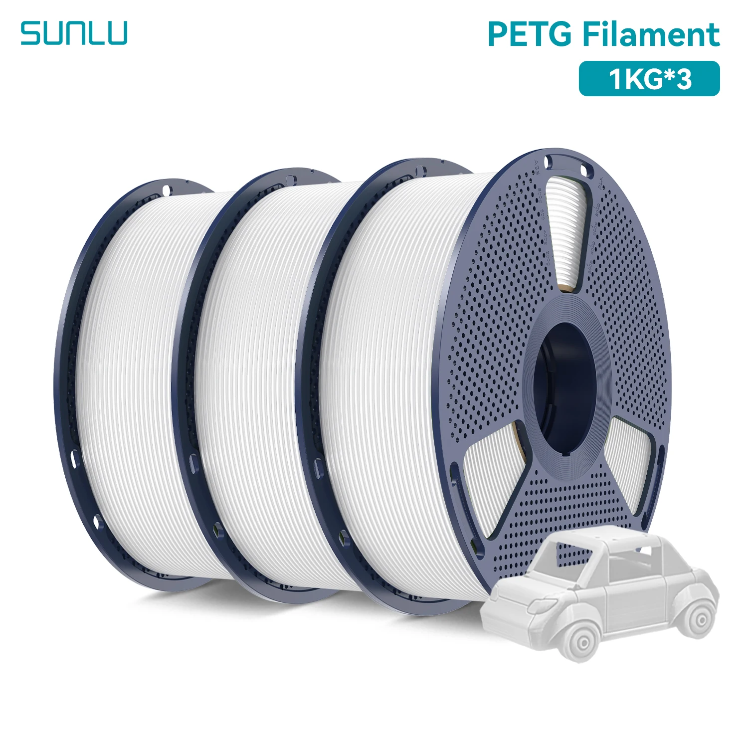 Filament SUNLU PETG Biały (WHITE)