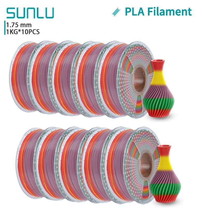 Filament SUNLU PLA  Tęczowy (RAINBOW)