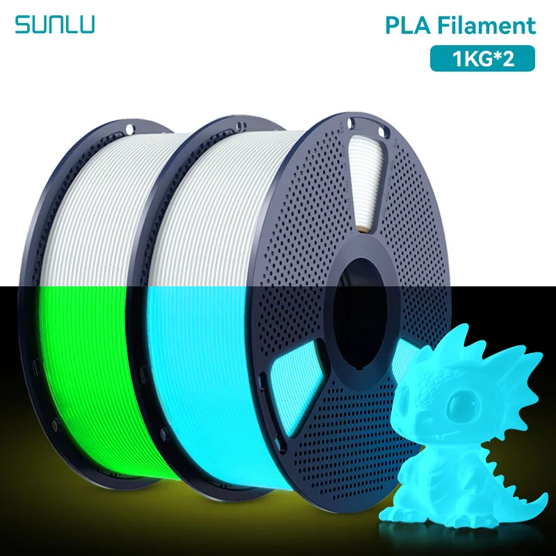 Filament SUNLU PLA  Świecący w ciemności (GLOW)