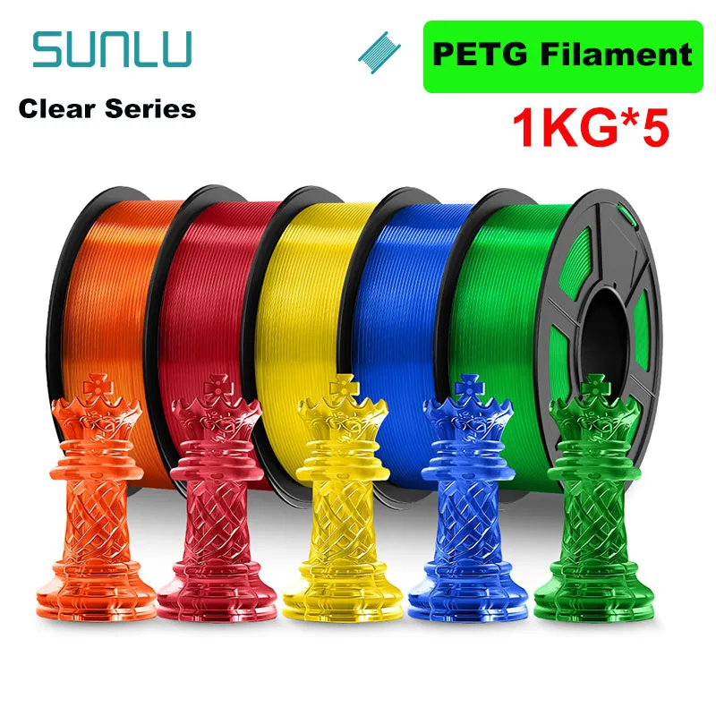 Filament SUNLU PETG Plus Naturalny Przezroczysty (NATURAL TRANSPARENT)