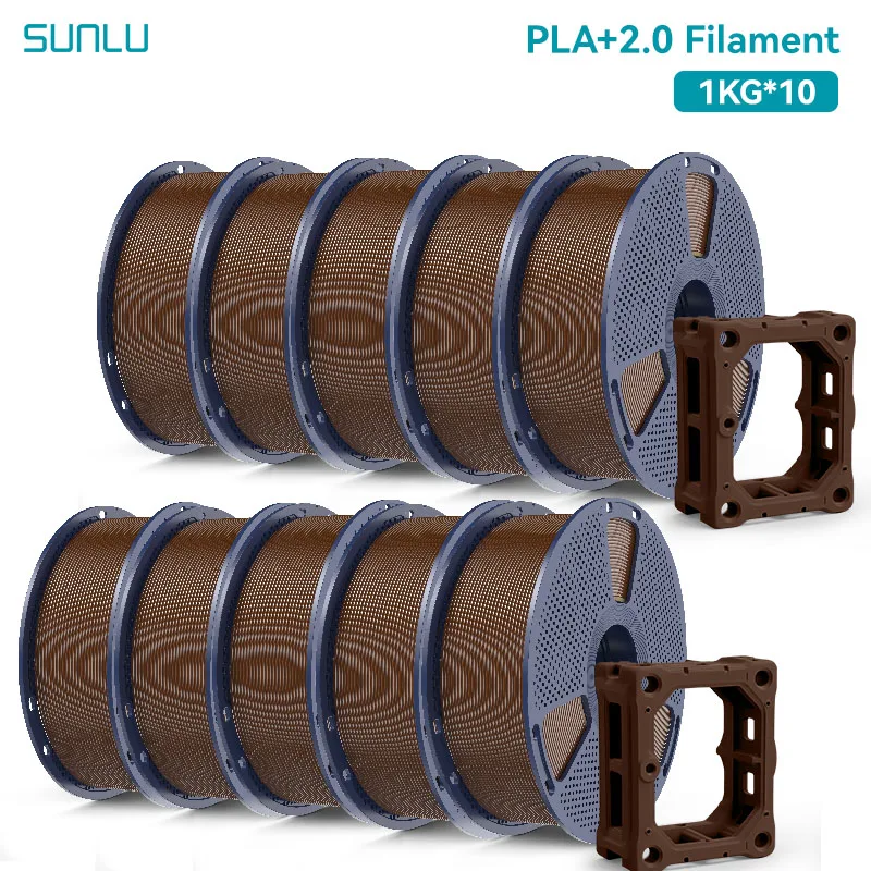 Filament SUNLU PLA Plus Brązowy (BROWN)