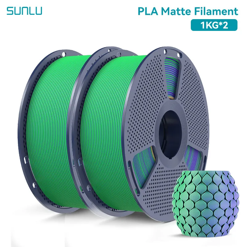 Filament SUNLU PLA Fioletowy Dwukolorowy Matowy (PURPLE DUAL MATTE)