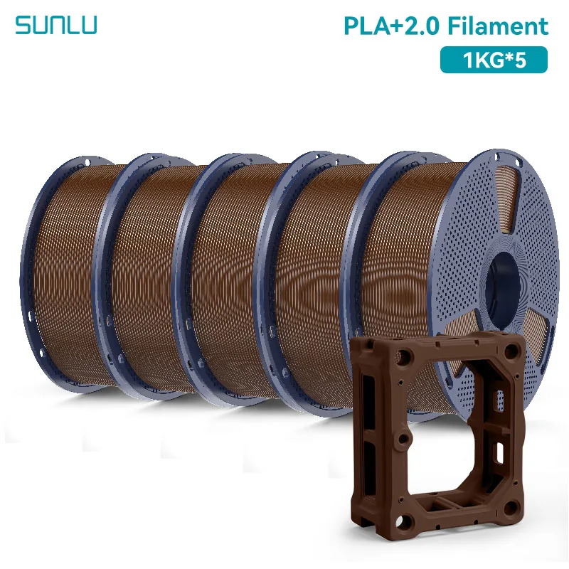 Filament SUNLU PLA Plus Brązowy (BROWN)