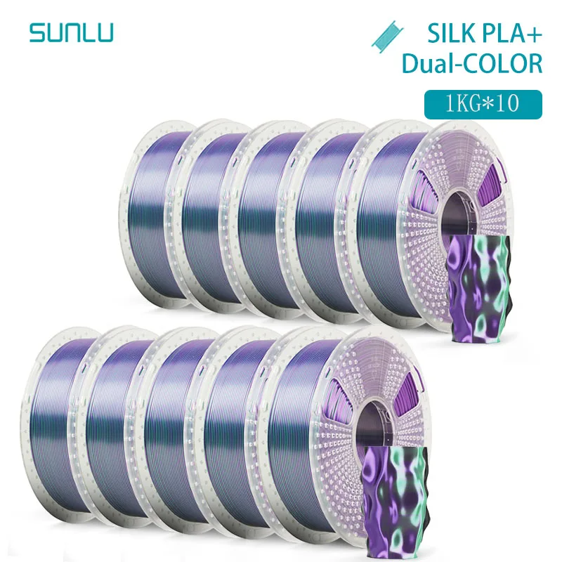 Filament SUNLU PLA  Dwukolorowy Jedwabny (DUAL SILK)