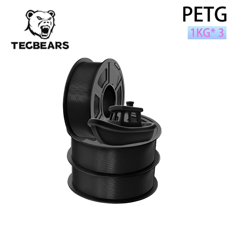 Filament TECBEARS PETG Czarny (BLACK)