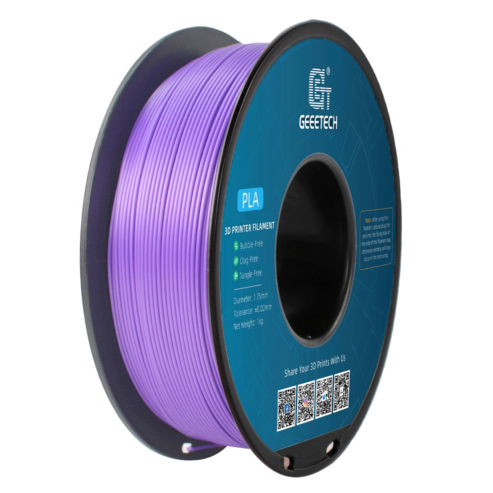 Filament GEEETECH PLA Fioletowy (PURPLE)