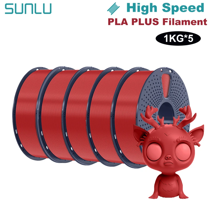Filament SUNLU PLA High-Speed Czerwony (RED)