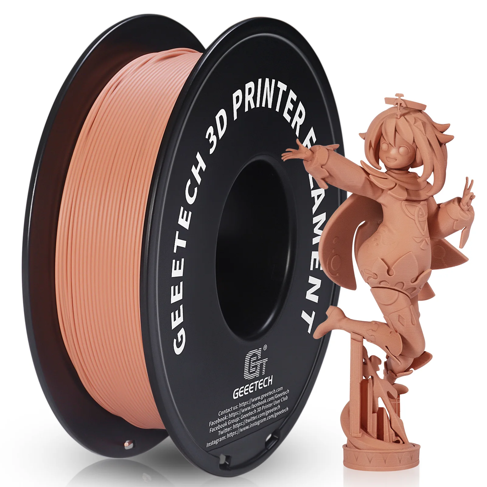 Filament GEEETECH PLA Pomarańczowy Matowy (ORANGE MATTE)