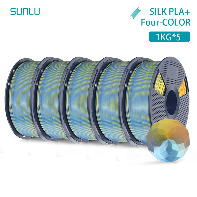 Filament SUNLU PLA Niebieski FOUR Jedwabny (BLUE FOUR SILK)