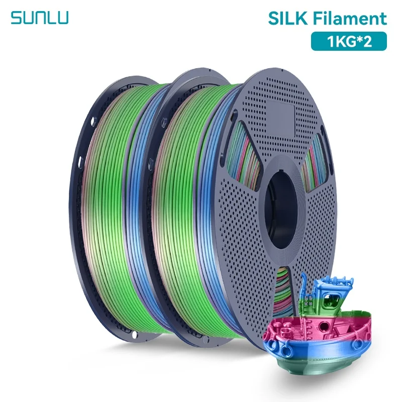 Filament SUNLU PLA  Tęczowy Jedwabny (RAINBOW SILK)
