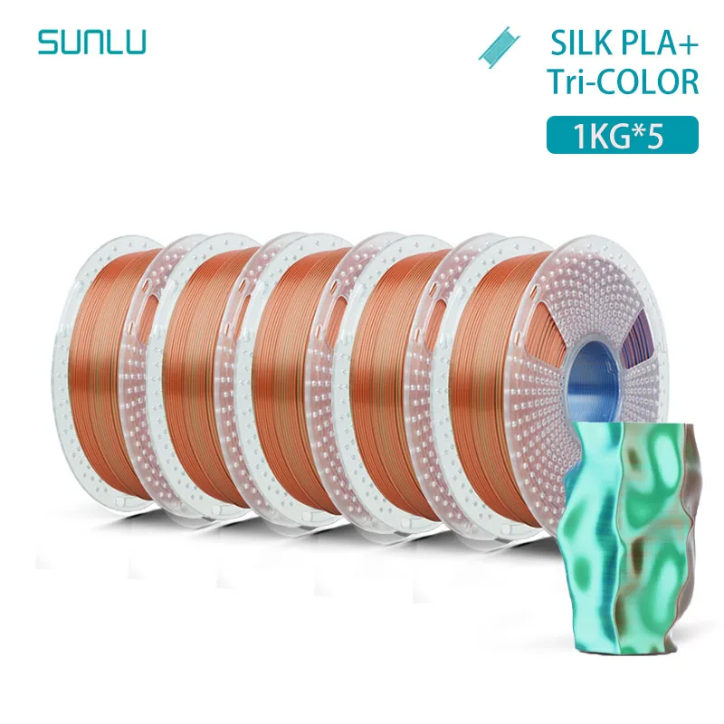 Filament SUNLU PLA Trójkolorowy Jedwabny (TRIPLE SILK)
