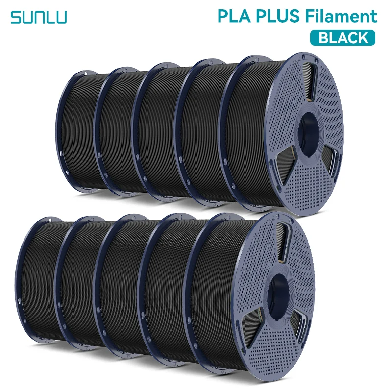 Filament SUNLU PLA Plus Czarny (BLACK)