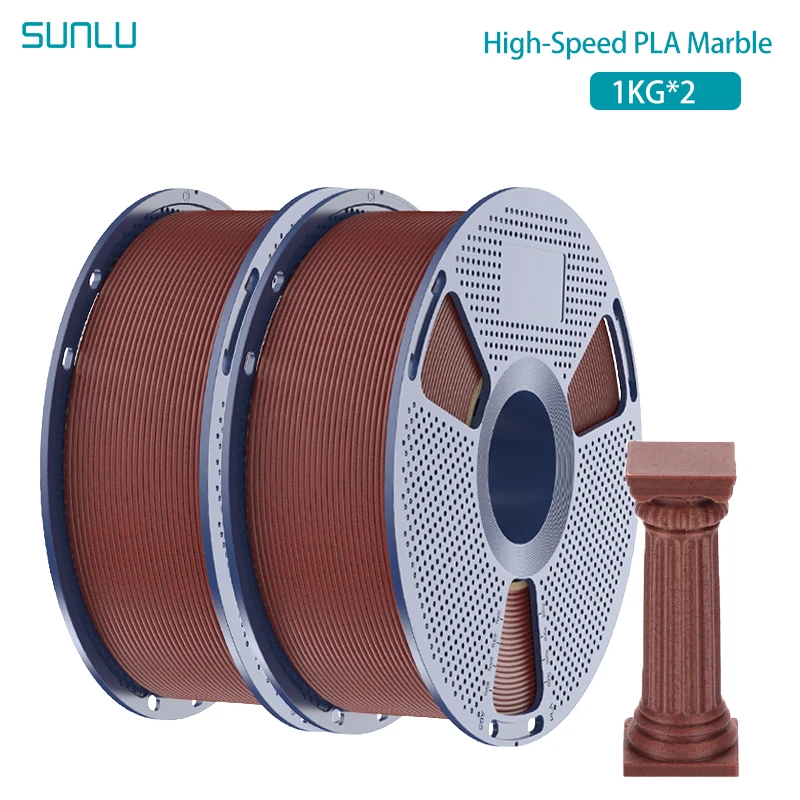 Filament SUNLU PLA High-Speed Czerwony Teksturowany (RED TEXTURED)