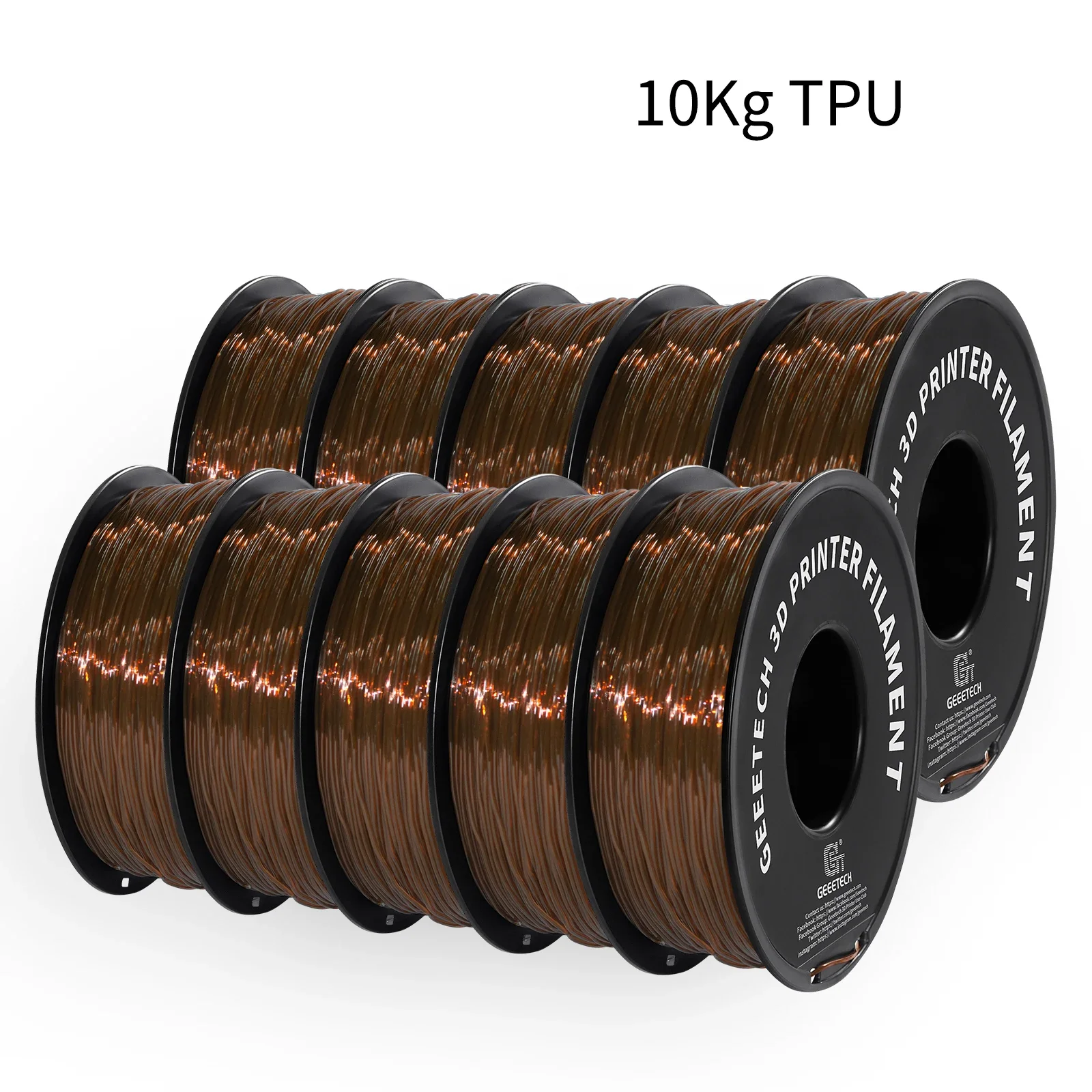Filament GEEETECH TPU Naturalny Przezroczysty (NATURAL TRANSPARENT)