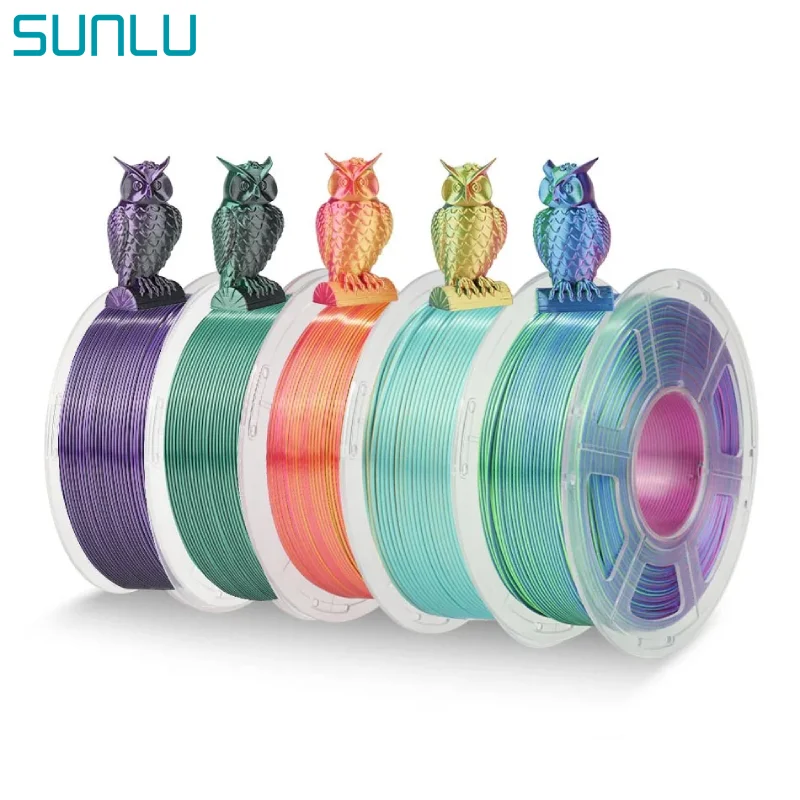 Filament SUNLU PLA Plus Trójkolorowy Jedwabny (TRIPLE SILK)