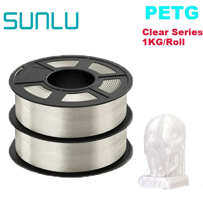 Filament SUNLU PETG Naturalny Przezroczysty (NATURAL TRANSPARENT)
