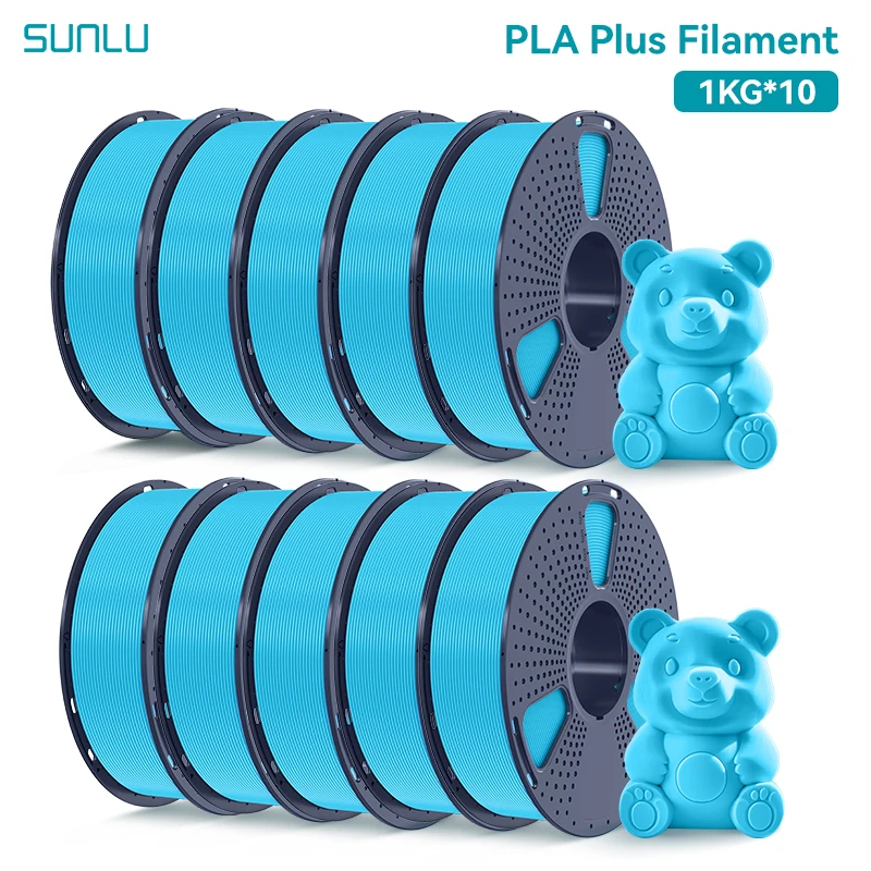 Filament SUNLU PLA Plus Niebieski (BLUE)