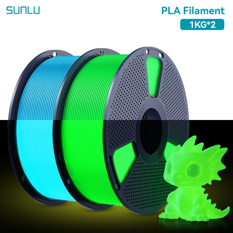 Filament SUNLU PLA Niebieski Świecący w ciemności (BLUE GLOW)
