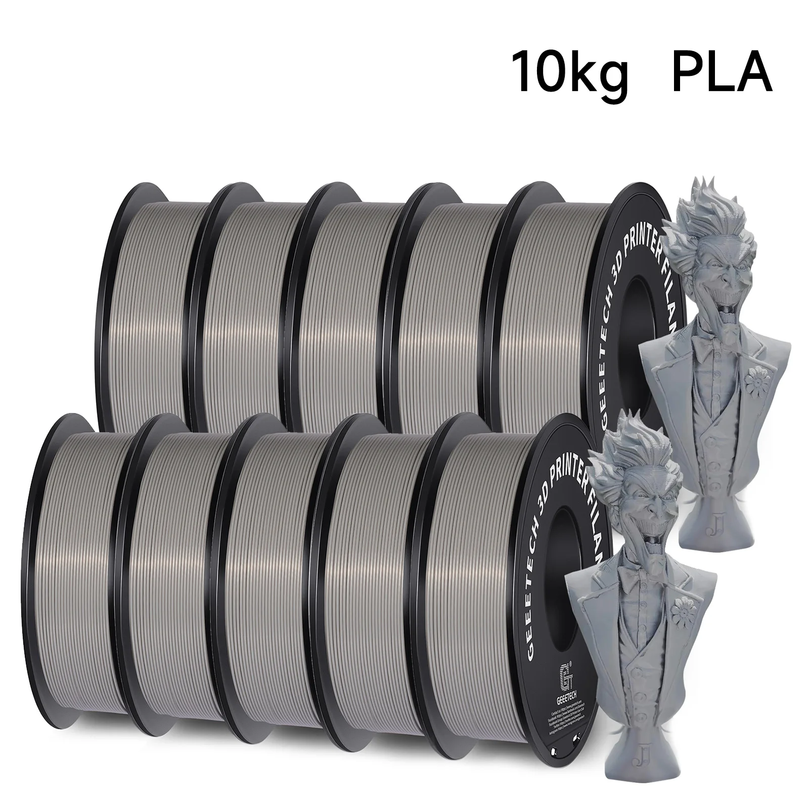 Filament GEEETECH PLA Szary (GRAY)