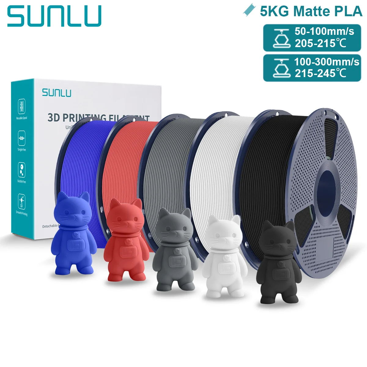 Filament SUNLU PLA  Matowy (MATTE)
