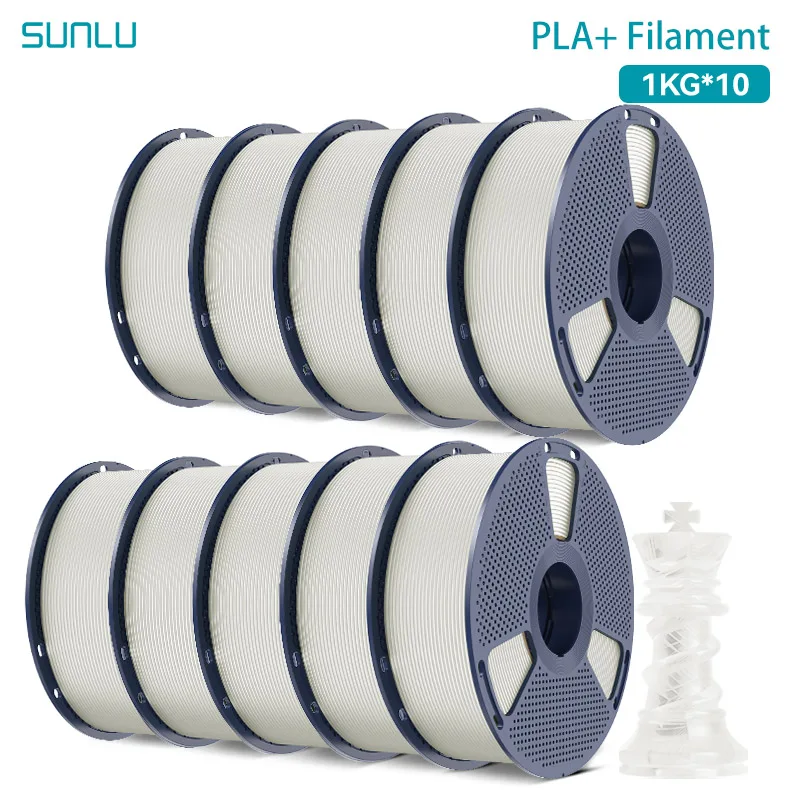 Filament SUNLU PLA Plus Naturalny Przezroczysty (NATURAL TRANSPARENT)