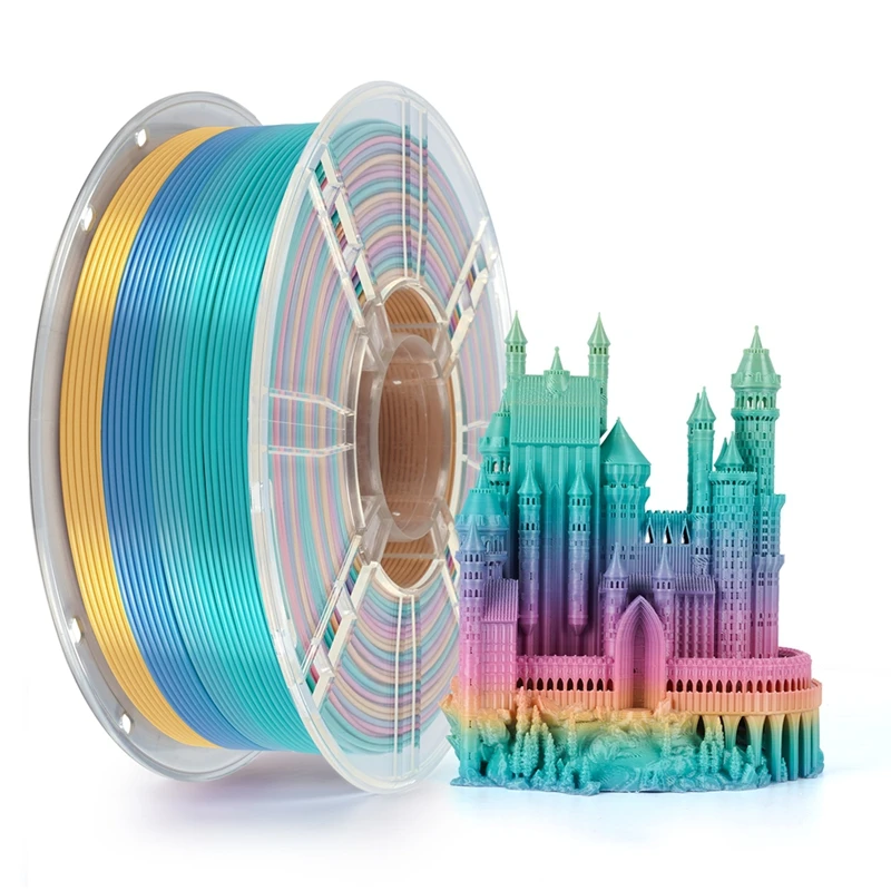 Filament Kingroon PLA  Tęczowy Jedwabny (RAINBOW SILK)