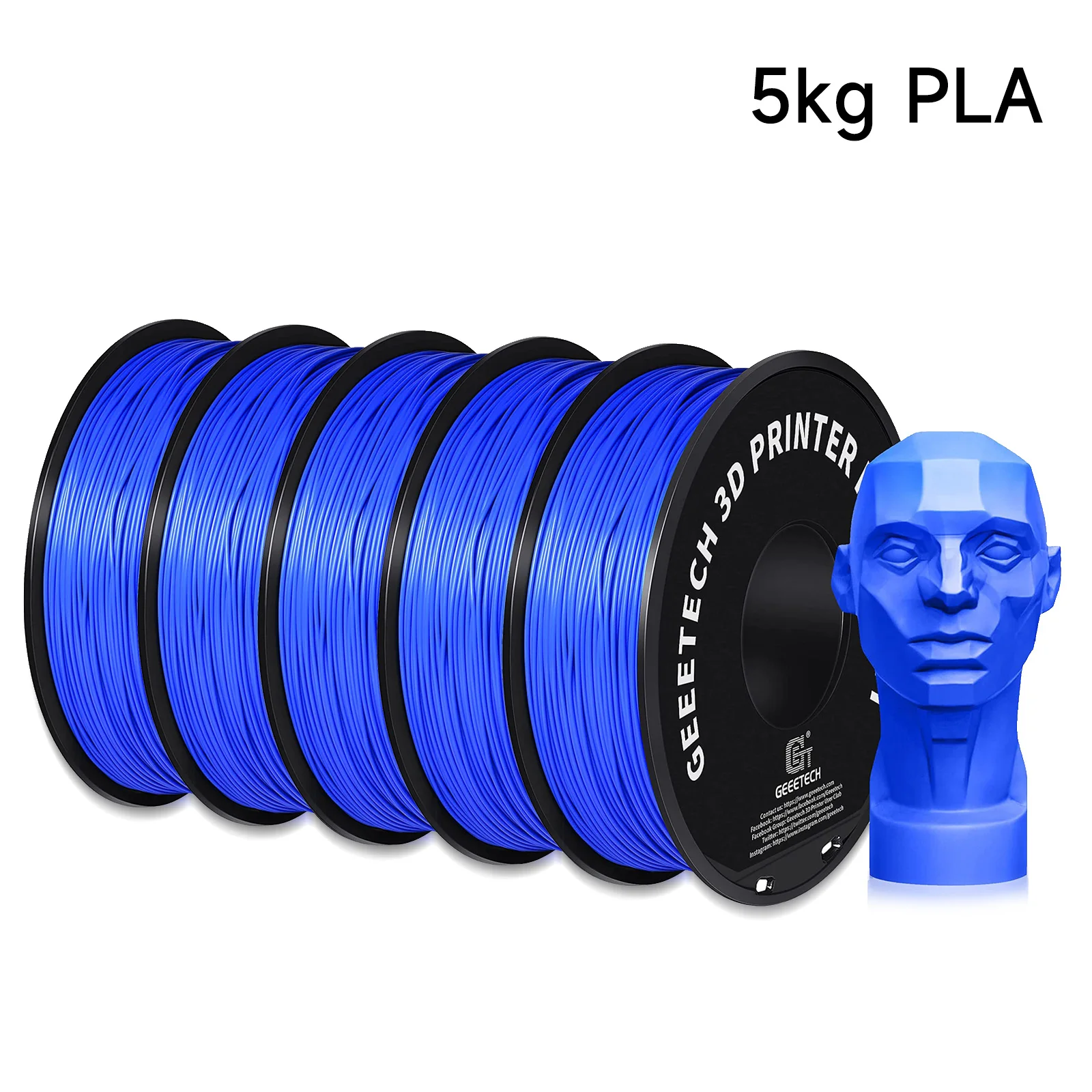 Filament GEEETECH PLA Niebieski (BLUE)