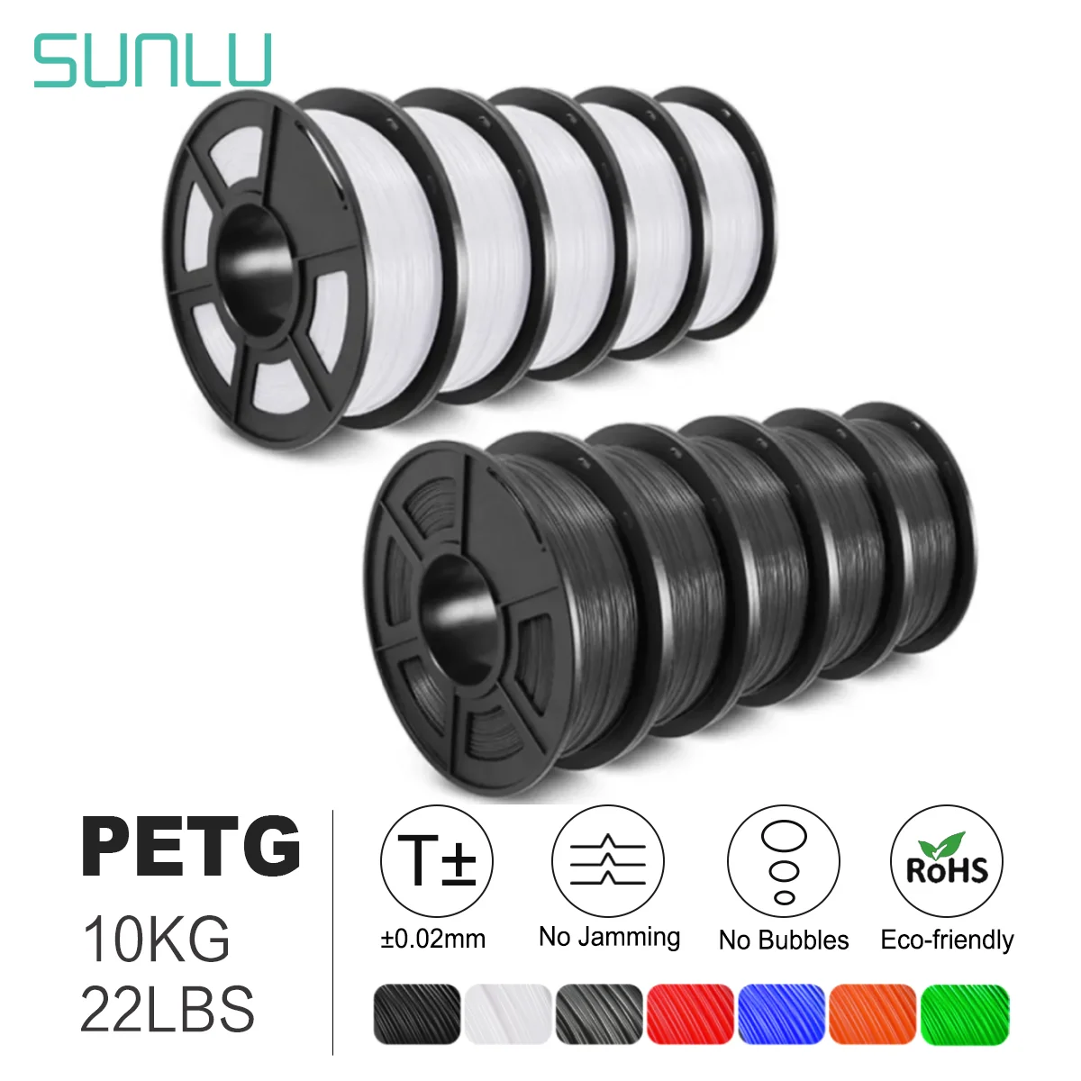 Filament SUNLU PETG Biały (WHITE)