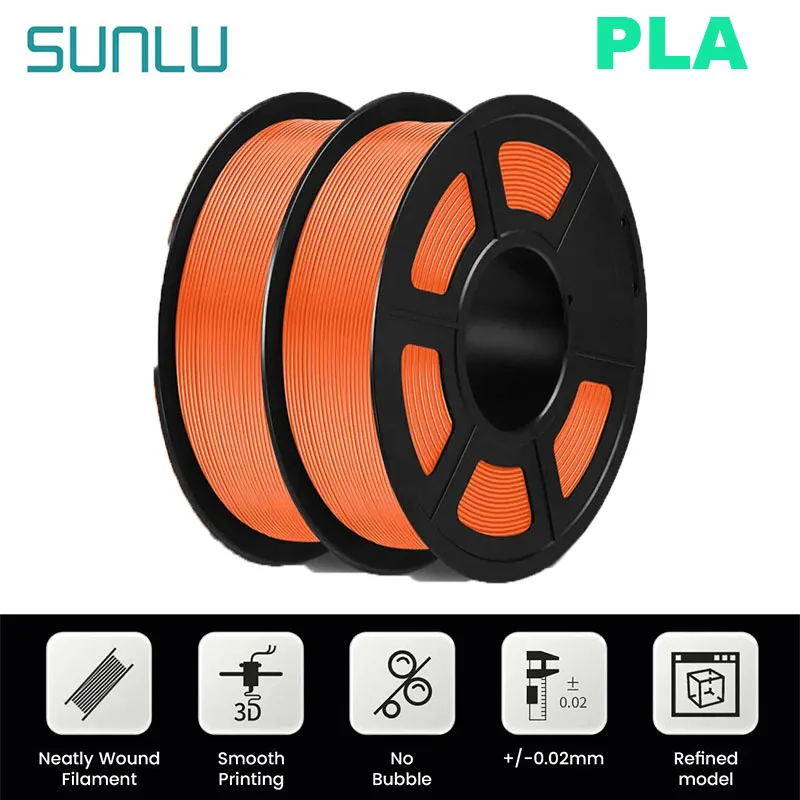 Filament SUNLU PLA Plus Pomarańczowy (ORANGE)