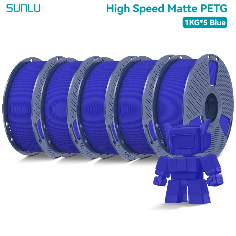 Filament SUNLU PETG High-Speed Niebieski Matowy (BLUE MATTE)
