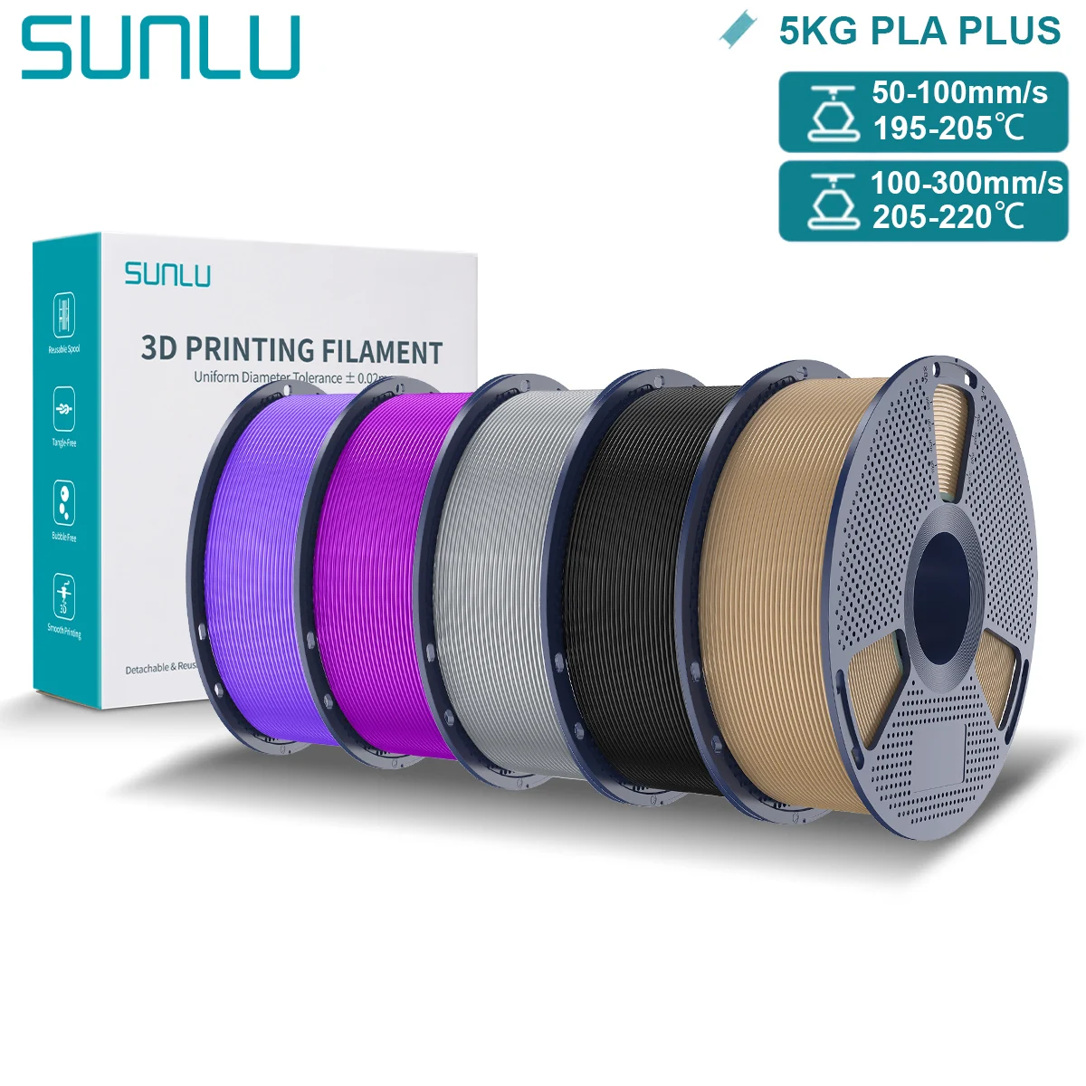 Filament SUNLU PLA Plus 