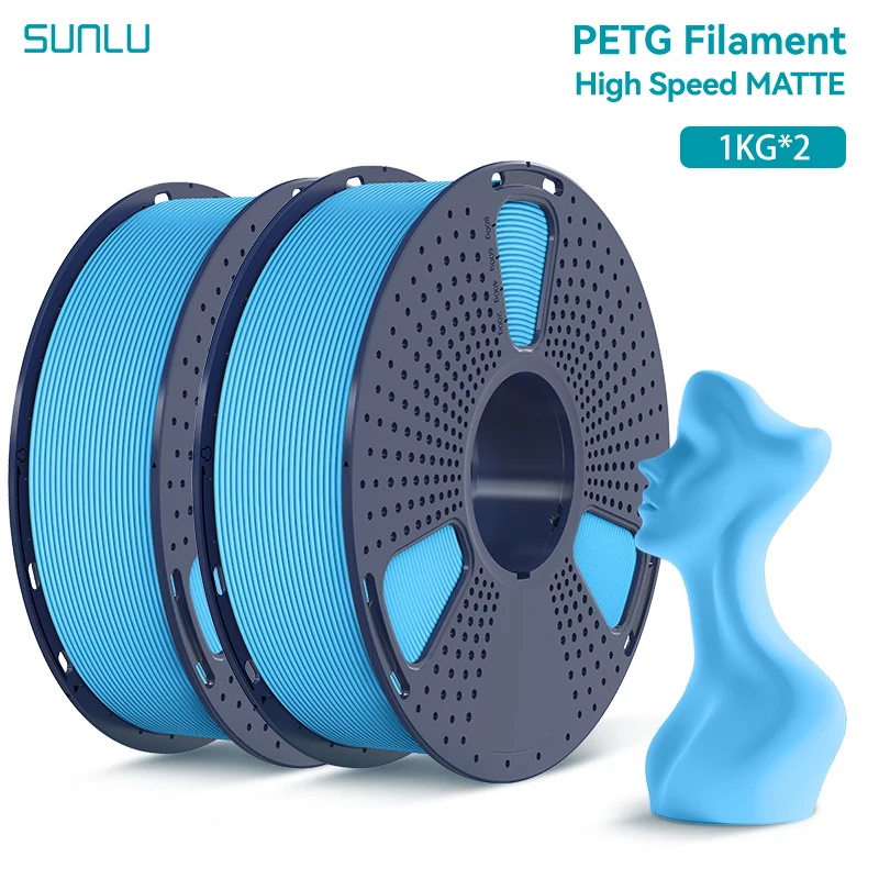 Filament SUNLU PETG High-Speed Niebieski Matowy (BLUE MATTE)