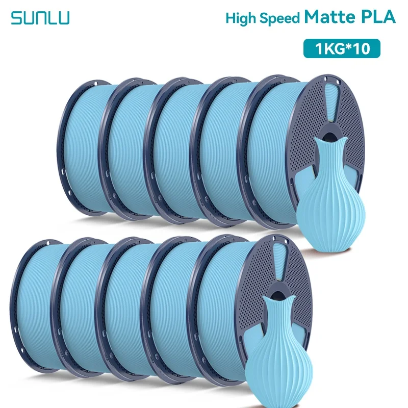 Filament SUNLU PLA High-Speed Niebieski Matowy (BLUE MATTE)