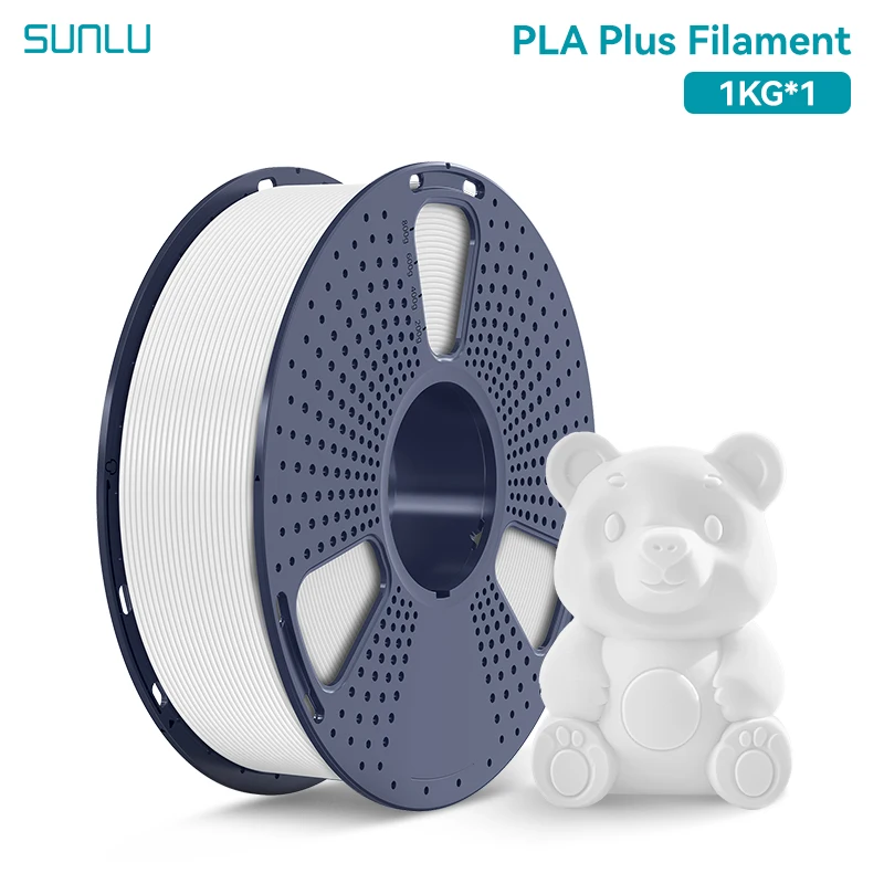 Filament SUNLU PLA Plus Biały (WHITE)