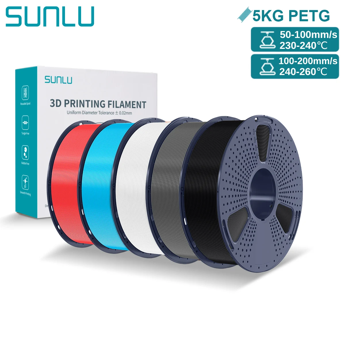 Filament SUNLU PETG Plus 