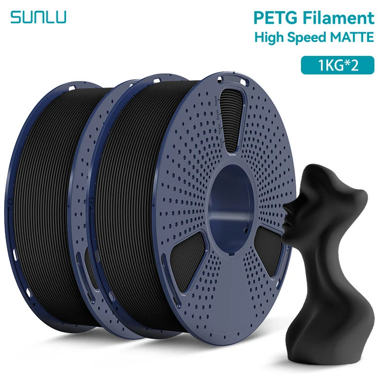Filament SUNLU PETG High-Speed Czarny Matowy (BLACK MATTE)