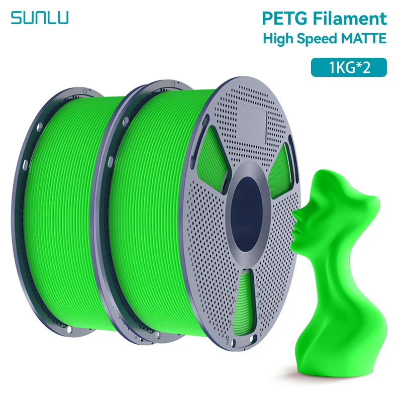 Filament SUNLU PETG High-Speed Zielony Matowy (GREEN MATTE)