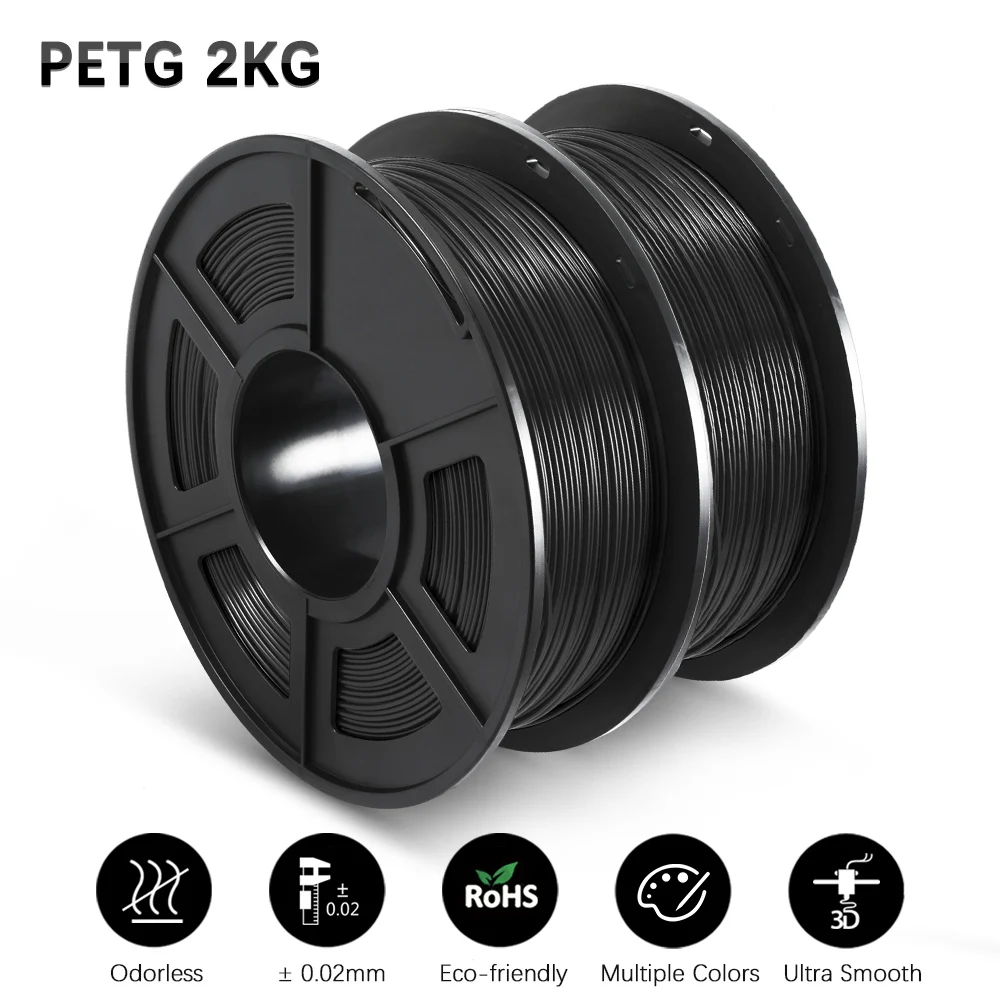 Filament SUNLU PETG Plus Czarny (BLACK)
